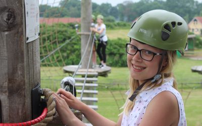 Dag 2 kamp 2016: Klimmen in het klimpark