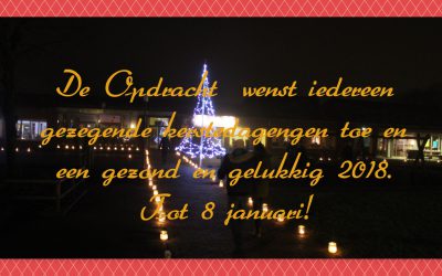 Het laatste berichtje van 2017.