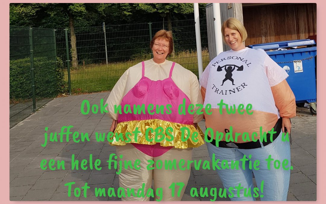 ZOMERVAKANTIE!