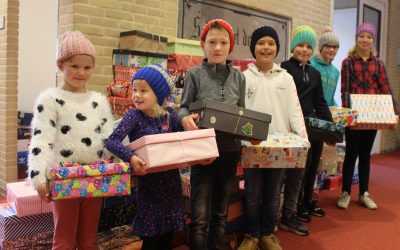 146 Volle kerst-schoenendozen voor Roemenië!