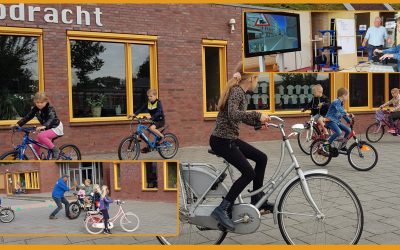 Fietsen op het plein is voor deze keer toegestaan!